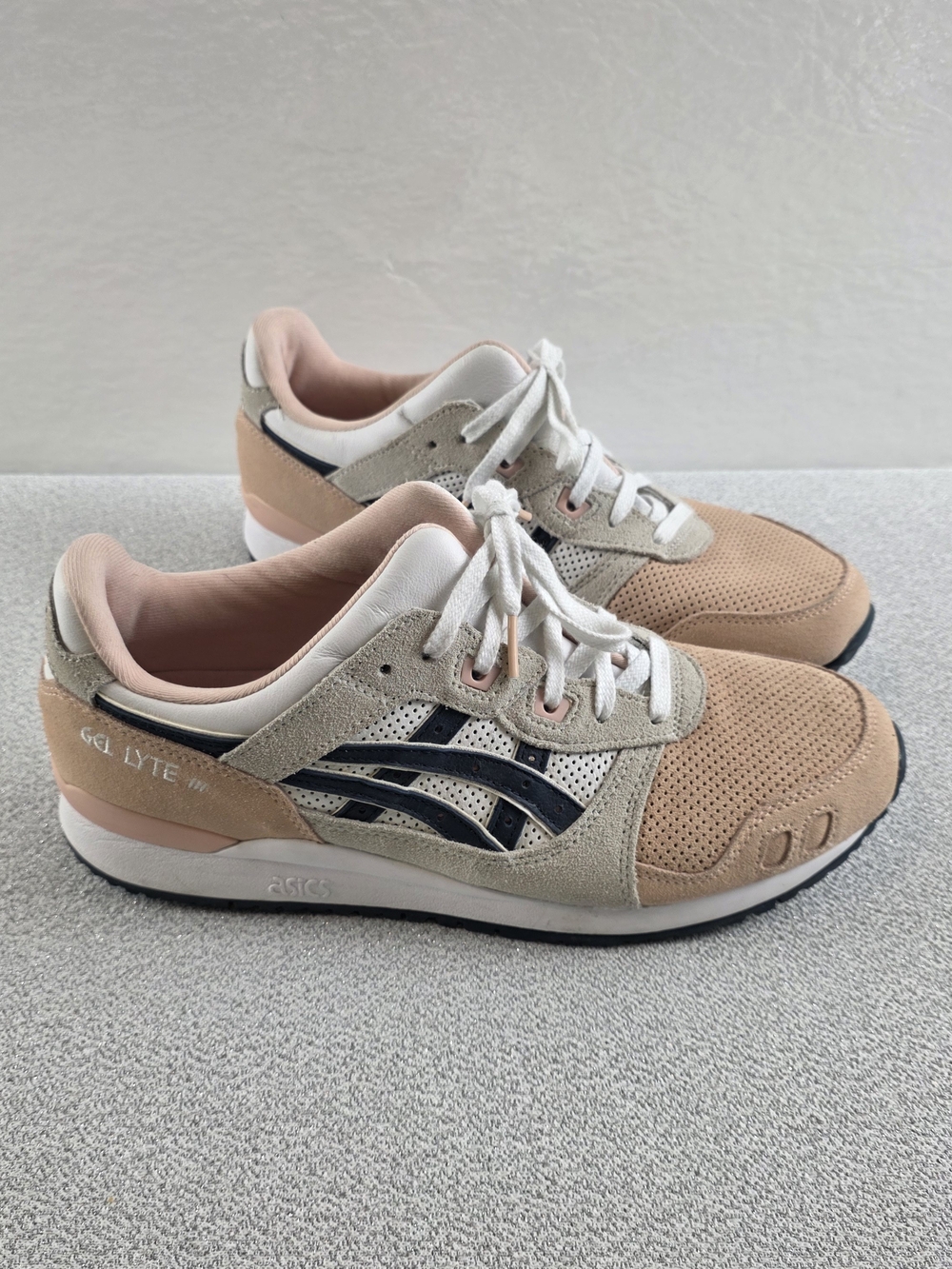 ASICS Gel Lyte 3 OG Colored Toe Pack Baked Pink Sneakers Shoes Men's 10.5